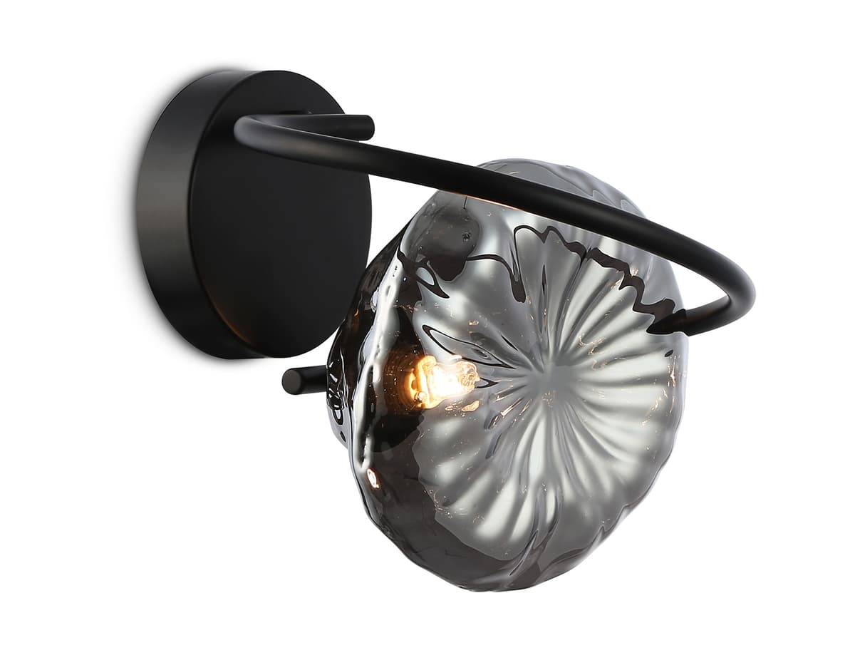 Настенный светильник LH15005 BK/SM черный/дымчатый G9 max 40W 195*210*170 Ambrella Light 9