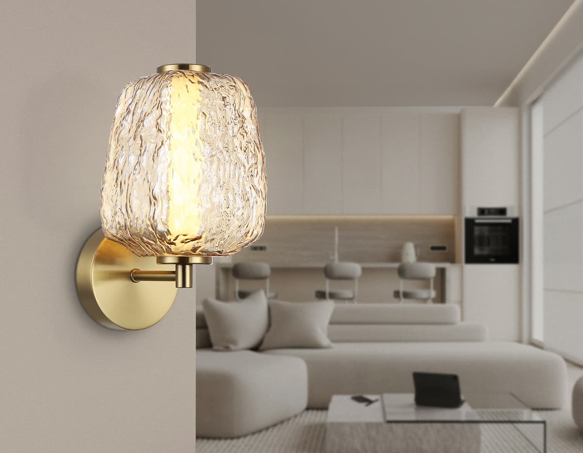 Настенный светодиодный светильник LH30108 SB/TI бронза/янтарь 8W 3000K 140*190*285 Ambrella Light 13