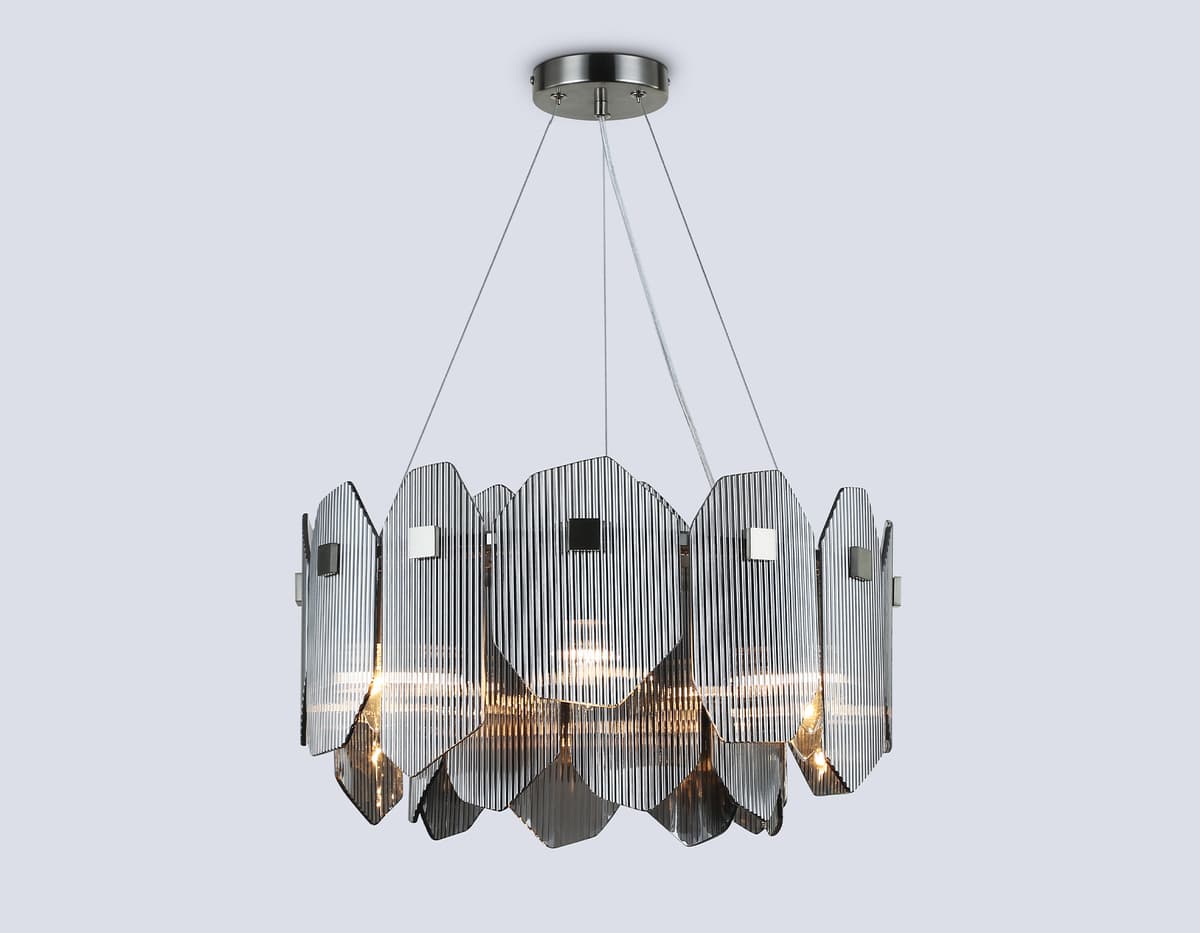 Подвесная люстра LH31201/6 SN/SM сатин никель/дымчатый E14*6 max 40W D510*270 Ambrella Light 10