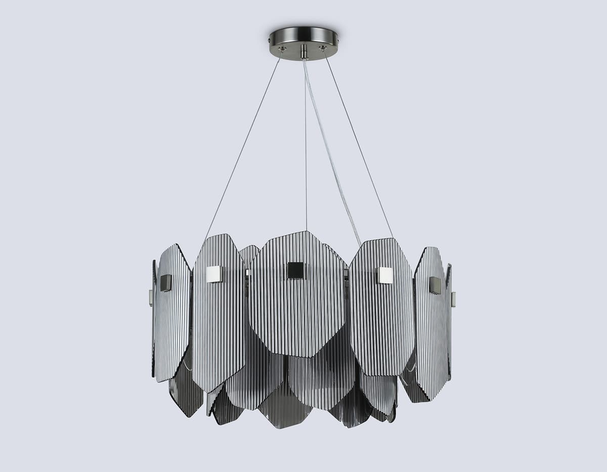 Подвесная люстра LH31201/6 SN/SM сатин никель/дымчатый E14*6 max 40W D510*270 Ambrella Light 13