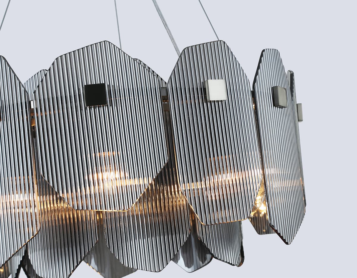 Подвесная люстра LH31201/6 SN/SM сатин никель/дымчатый E14*6 max 40W D510*270 Ambrella Light 15