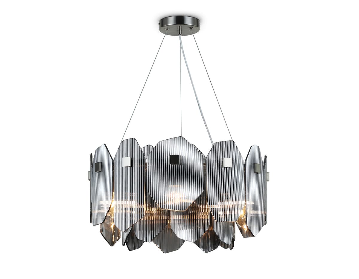 Подвесная люстра LH31201/6 SN/SM сатин никель/дымчатый E14*6 max 40W D510*270 Ambrella Light 9