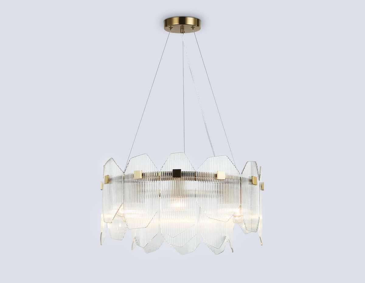 Подвесные люстры LH31251/6 BS/CL латунь/прозрачный E14*6 max 40W D510*270 Ambrella Light 10