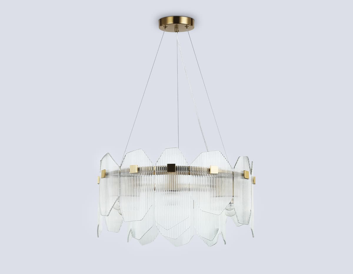 Подвесные люстры LH31251/6 BS/CL латунь/прозрачный E14*6 max 40W D510*270 Ambrella Light 13