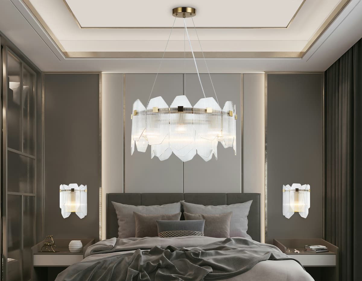 Подвесные люстры LH31251/6 BS/CL латунь/прозрачный E14*6 max 40W D510*270 Ambrella Light 16