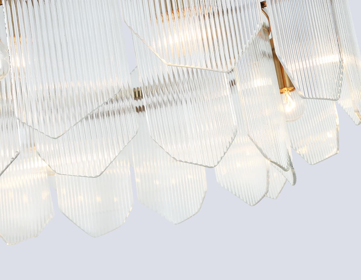 Подвесные люстры LH31253/8 BS/CL латунь/прозрачный E14*8 max 40W D650*270 Ambrella Light 14