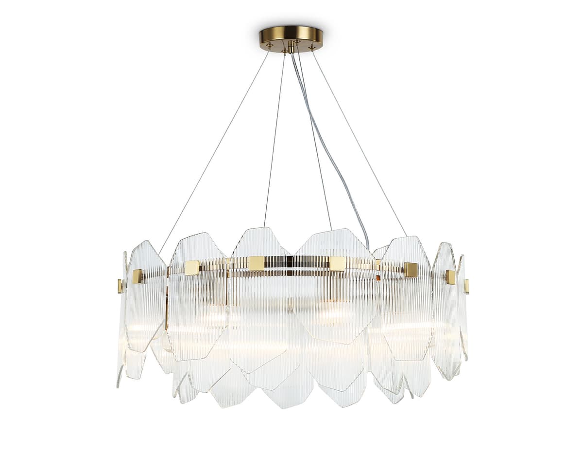 Подвесные люстры LH31253/8 BS/CL латунь/прозрачный E14*8 max 40W D650*270 Ambrella Light 9