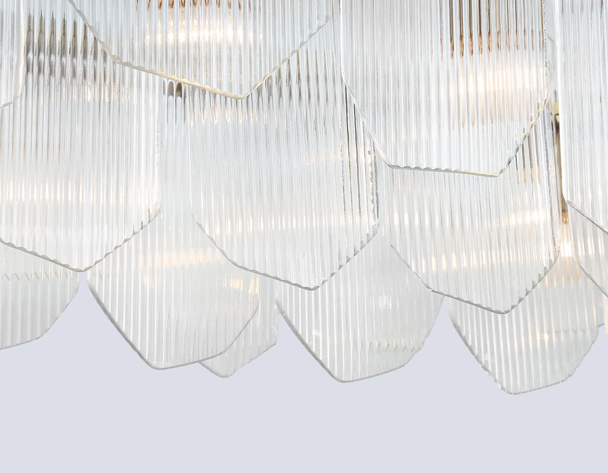Подвесные люстры LH31255/12 BS/CL латунь/прозрачный E14*12 max 40W 1000*340*270 Ambrella Light 17