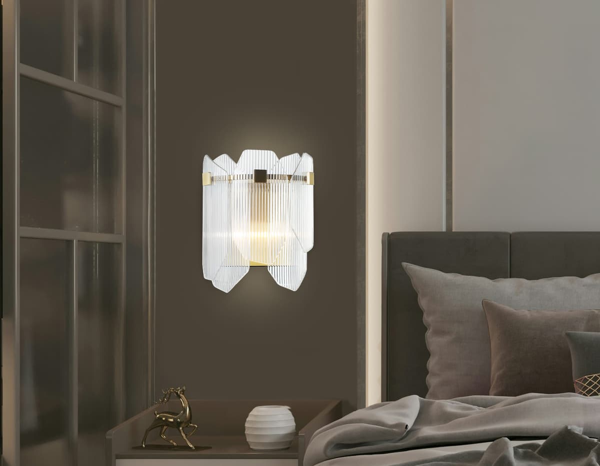 Настенный светильник LH31257/2 BS/CL латунь/прозрачный E14*2 max 40W 220*150*270 Ambrella Light 16