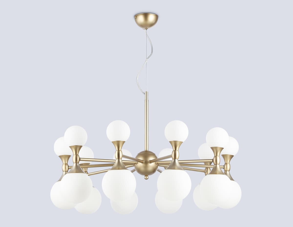 Подвесная люстра LH51051/20 GD/FR золото/белый матовый G9*20 max 28W D750*460 Ambrella Light 11