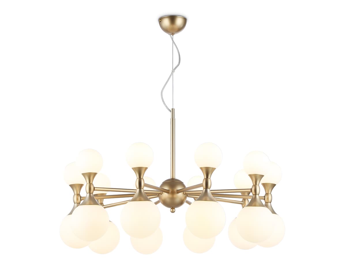 Подвесная люстра LH51051/20 GD/FR золото/белый матовый G9*20 max 28W D750*460 Ambrella Light 8