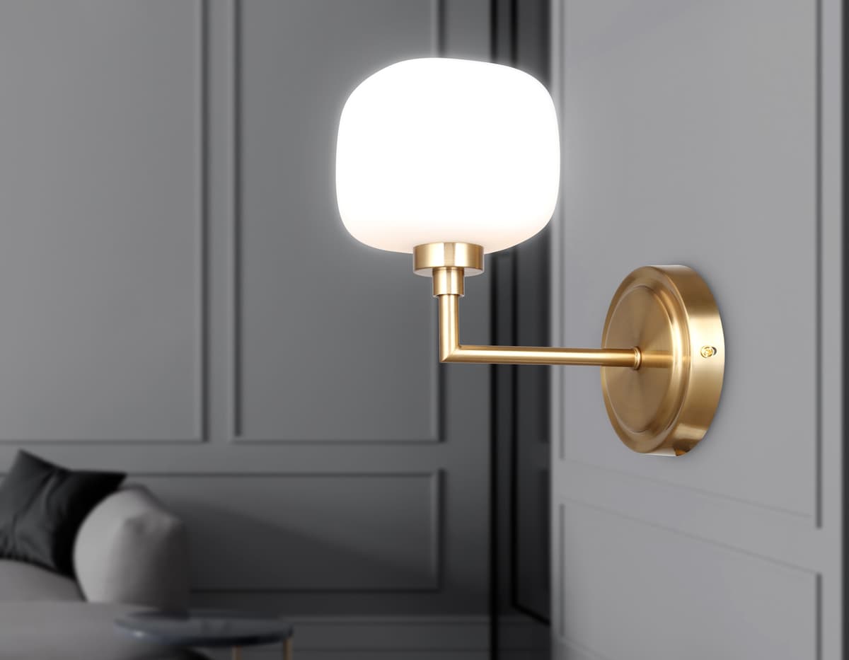 Настенный светильник LH53021 BS/FR латунь/белый матовый G9 max 40W 195*120*230 Ambrella Light 16