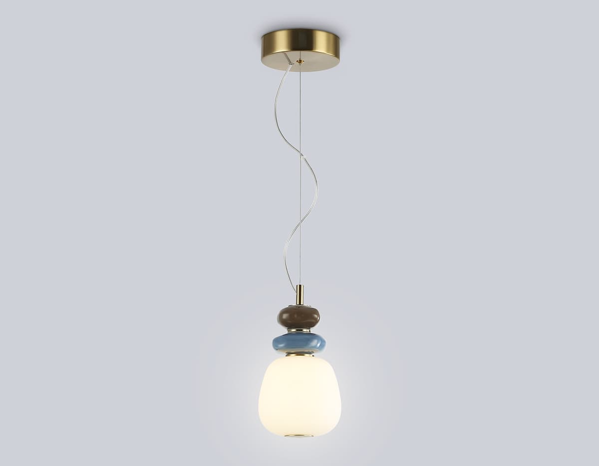Подвесной светодиодный светильник LH53161 SB/WH бронза/белый 8W 3000K D140*1400 Ambrella Light 11