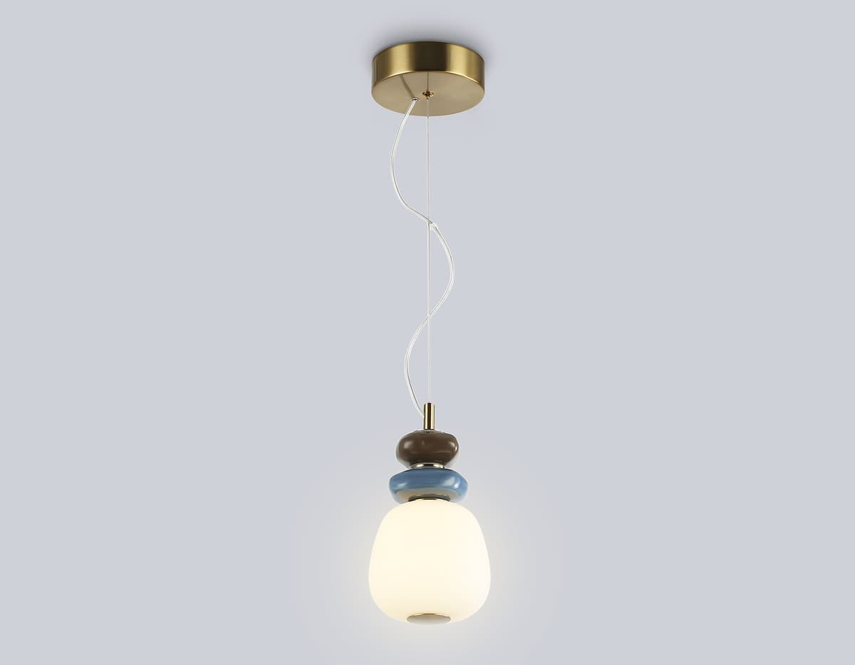 Подвесной светодиодный светильник LH53161 SB/WH бронза/белый 8W 3000K D140*1400 Ambrella Light 13