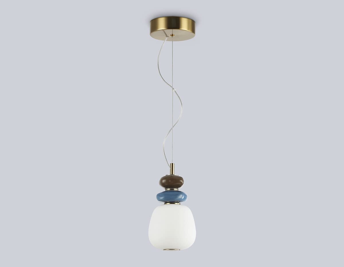 Подвесной светодиодный светильник LH53161 SB/WH бронза/белый 8W 3000K D140*1400 Ambrella Light 14