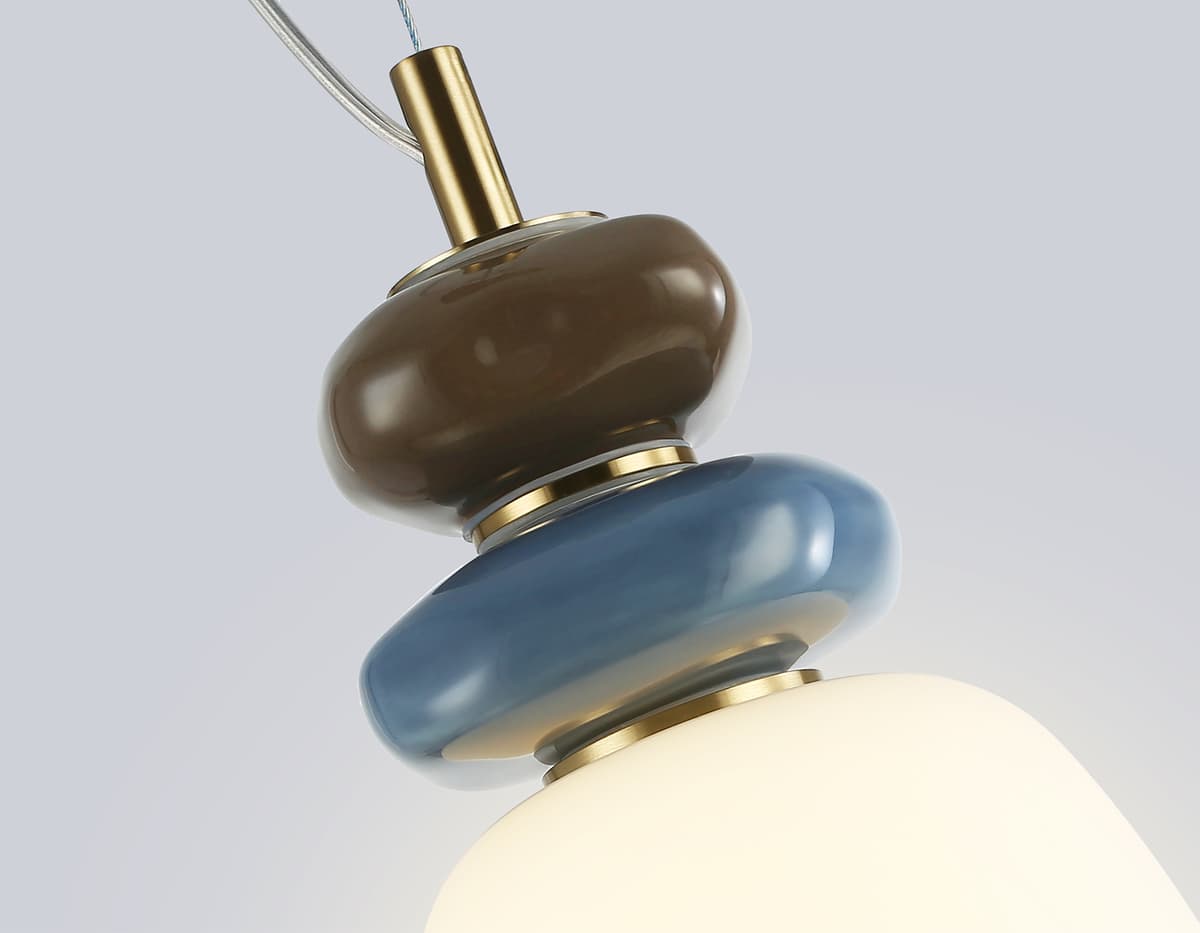 Подвесной светодиодный светильник LH53161 SB/WH бронза/белый 8W 3000K D140*1400 Ambrella Light 15