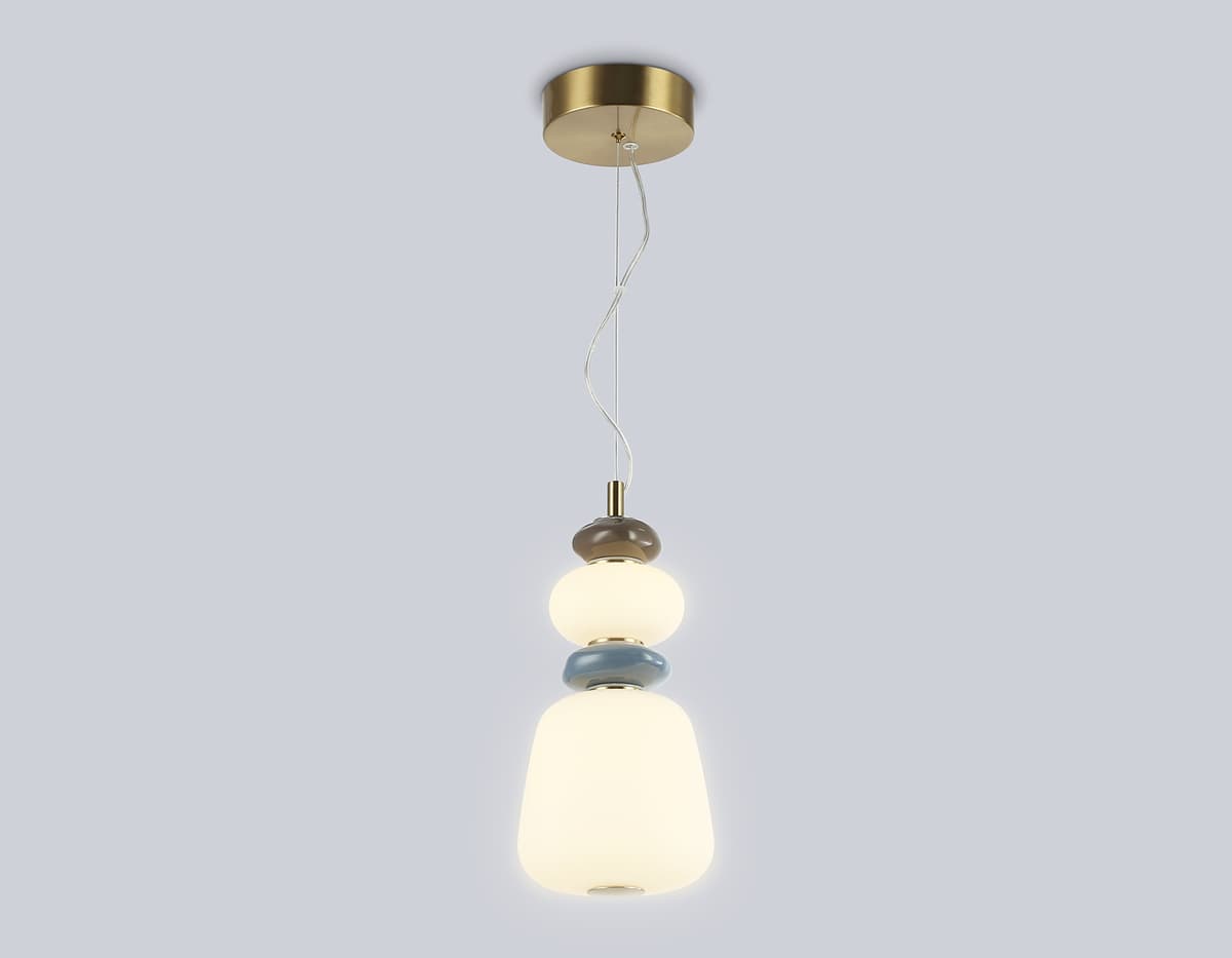 Подвесной светодиодный светильник LH53162 SB/WH бронза/белый 12W 3000K D170*1510 Ambrella Light 13