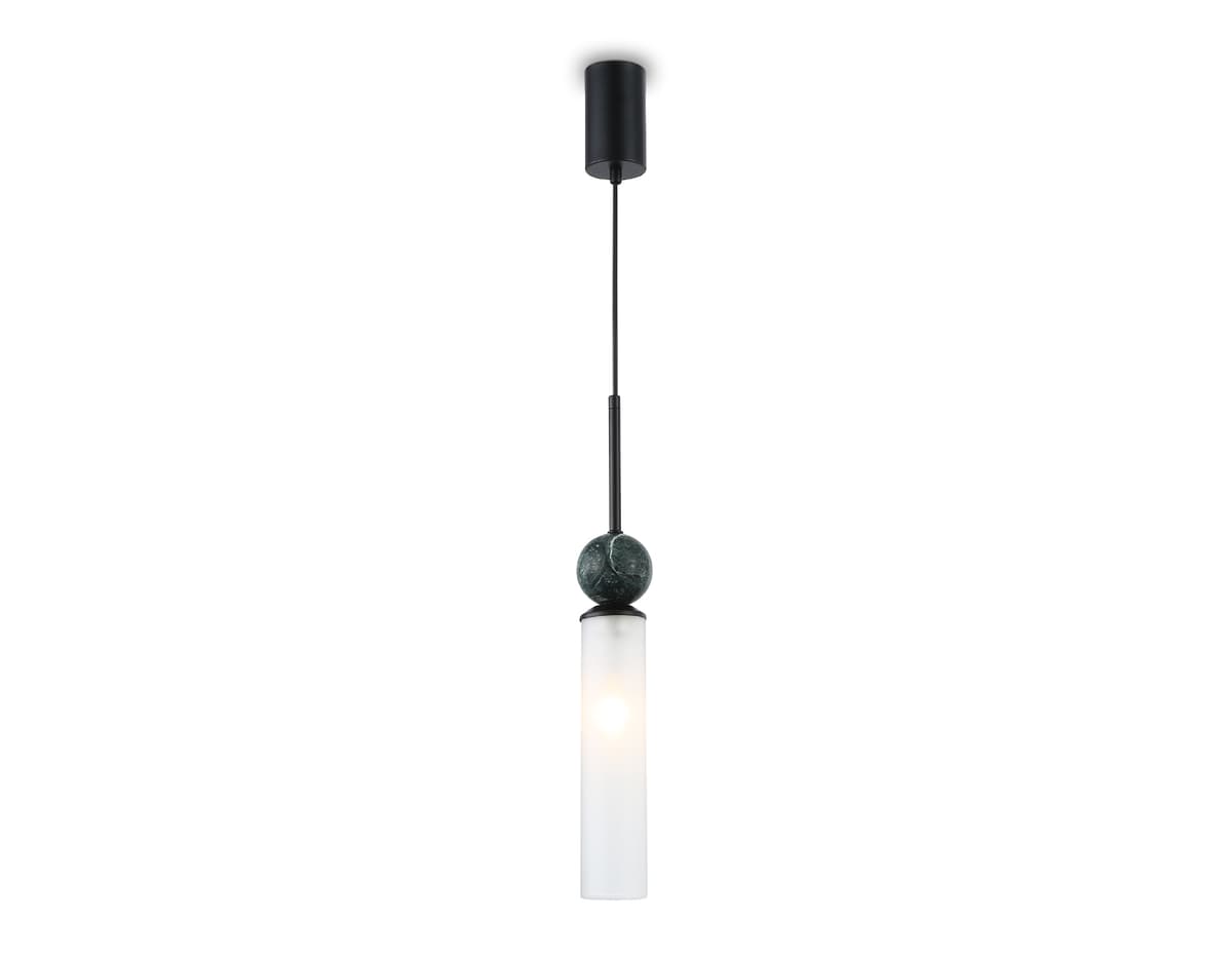 Подвесной светильник с мрамором LH53270 BK/WH черный/белый E14 max 40W D70*1700 Ambrella Light 7