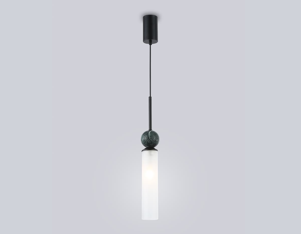 Подвесной светильник с мрамором LH53270 BK/WH черный/белый E14 max 40W D70*1700 Ambrella Light 8