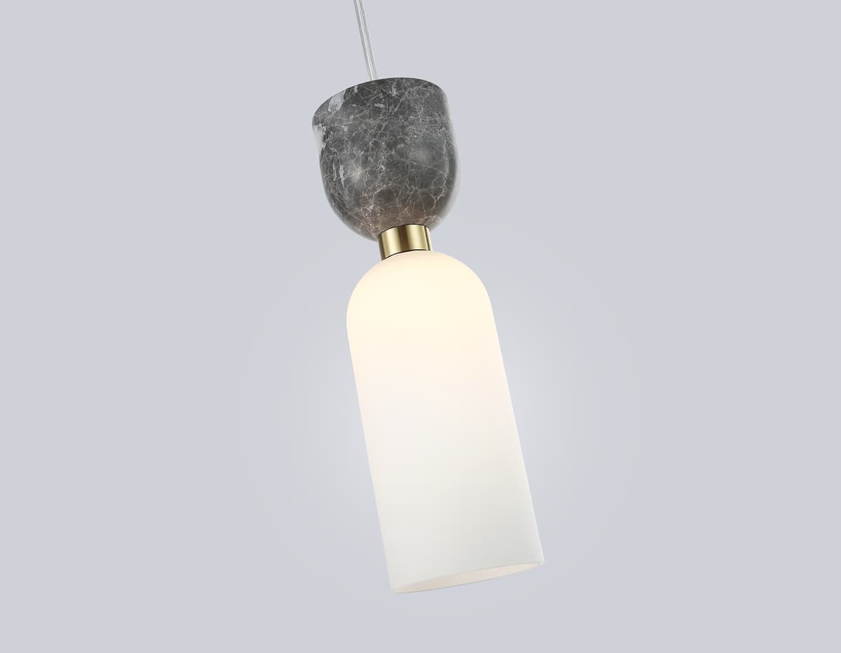 Подвесной светильник с мрамором LH53331 GD/WH золото/белый G9 max 25W D80*1700 Ambrella Light 10