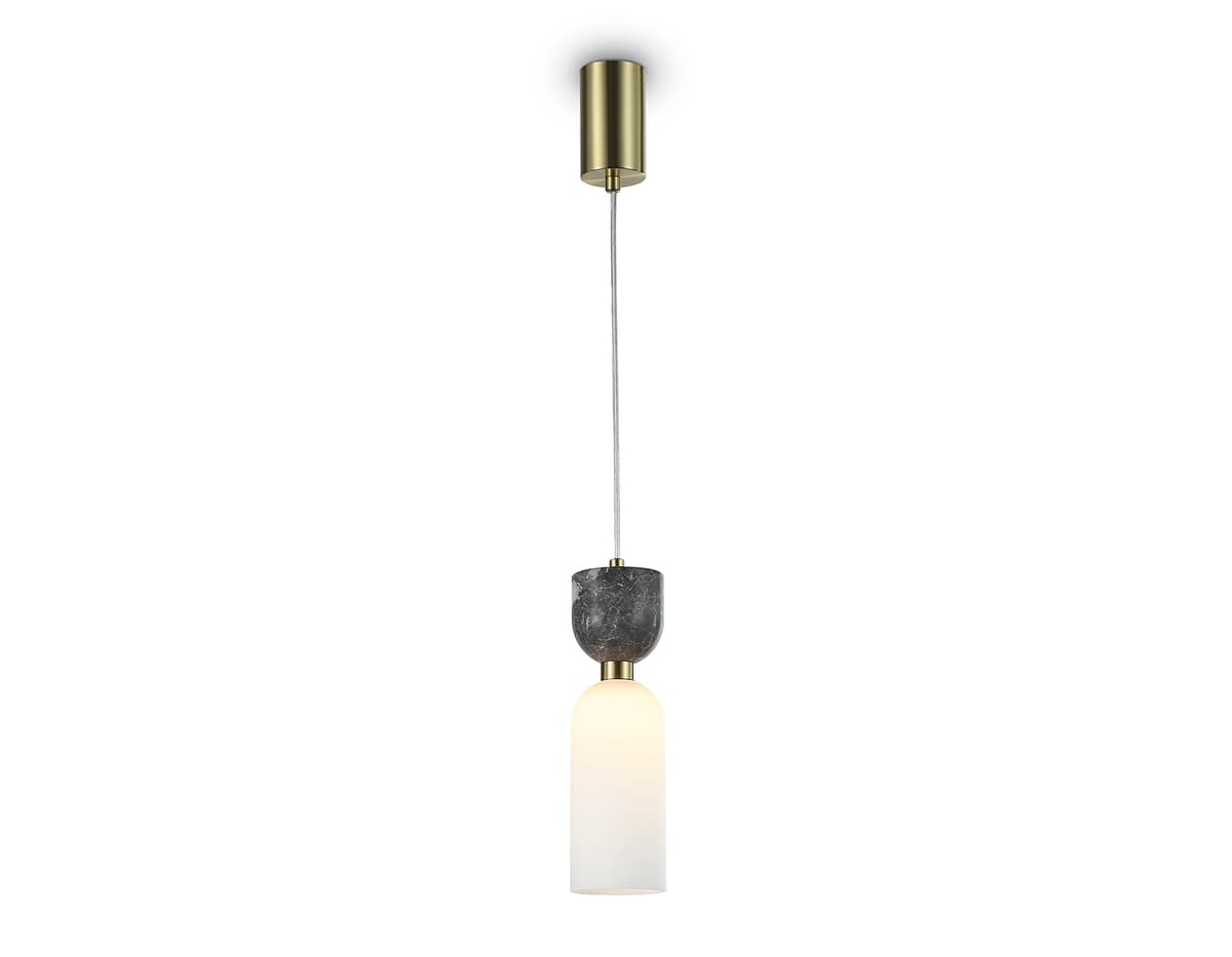 Подвесной светильник с мрамором LH53331 GD/WH золото/белый G9 max 25W D80*1700 Ambrella Light 7