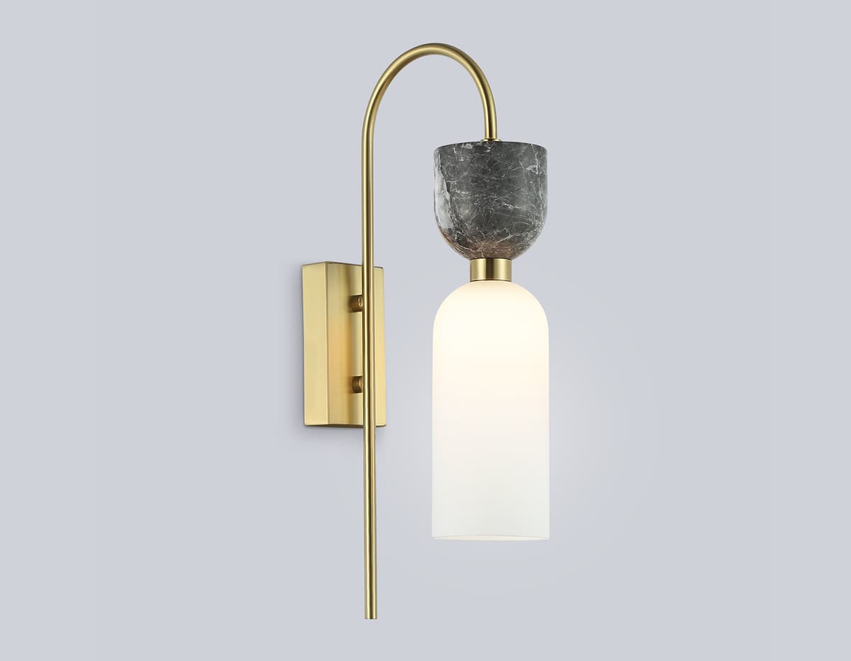 Настенный светильник с мрамором LH53335 GD/WH золото/белый G9 max 25W 200*80*415 Ambrella Light 8