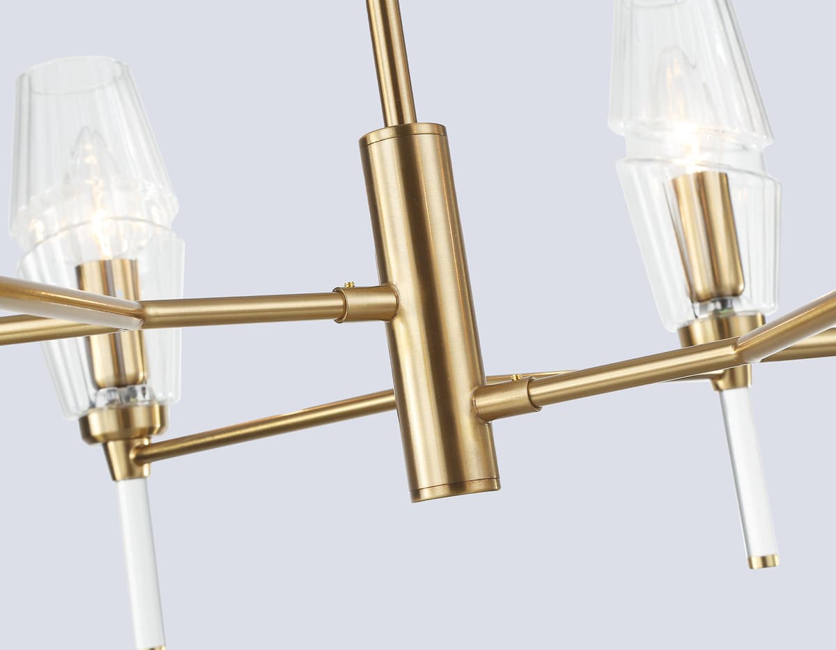 Люстра на штанге LH55201/6 BS/CL латунь/прозрачный E14*6 max 40W D660*520 Ambrella Light 17