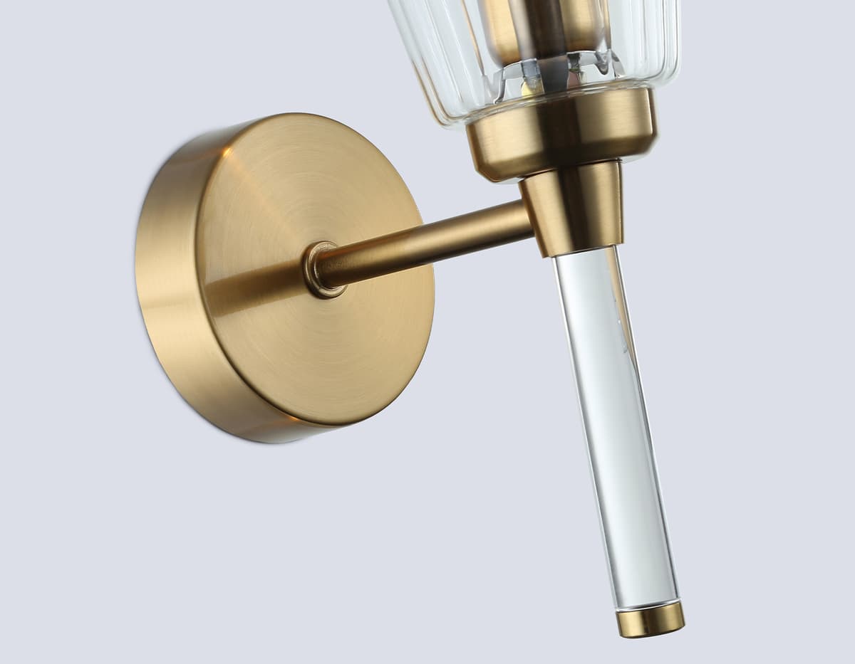 Настенный светильник LH55204 BS/CL латунь/прозрачный E14 max 40W 150*80*280 Ambrella Light 15