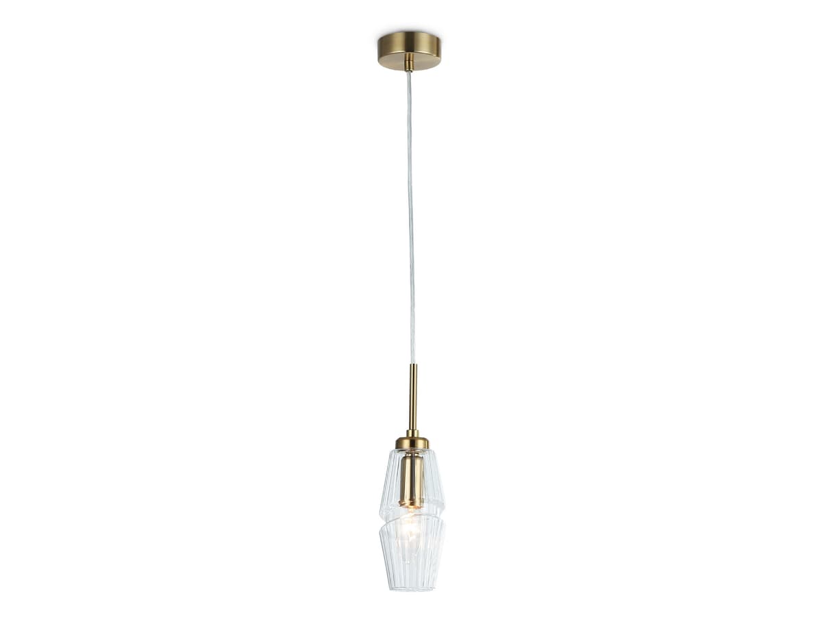 Подвесной светильник LH55208 BS/CL латунь/прозрачный E14 max 40W D80*270 Ambrella Light 8