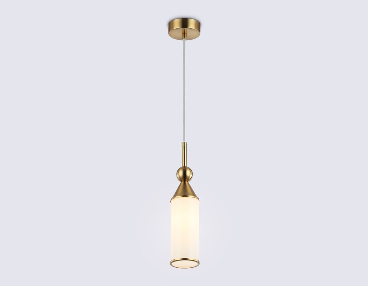 Подвесной светильник LH55271 BS/FR латунь/белый матовый E14 max 40W D65*1500 Ambrella Light 10