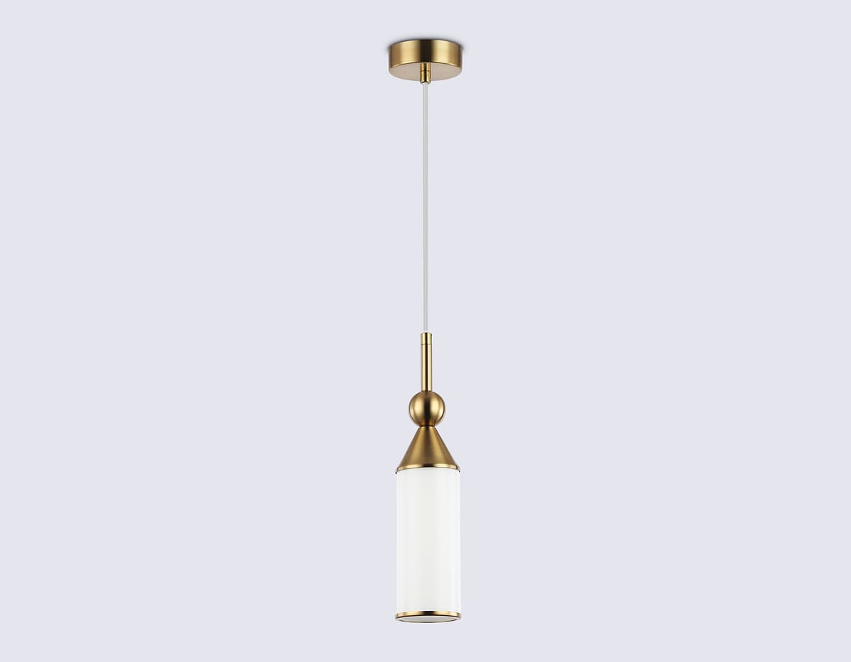 Подвесной светильник LH55271 BS/FR латунь/белый матовый E14 max 40W D65*1500 Ambrella Light 11