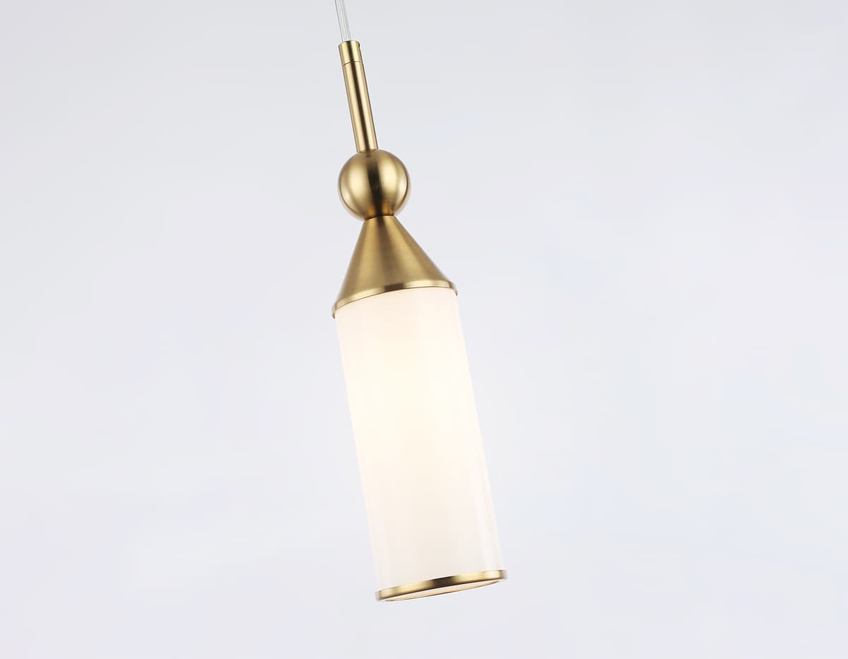 Подвесной светильник LH55271 BS/FR латунь/белый матовый E14 max 40W D65*1500 Ambrella Light 12