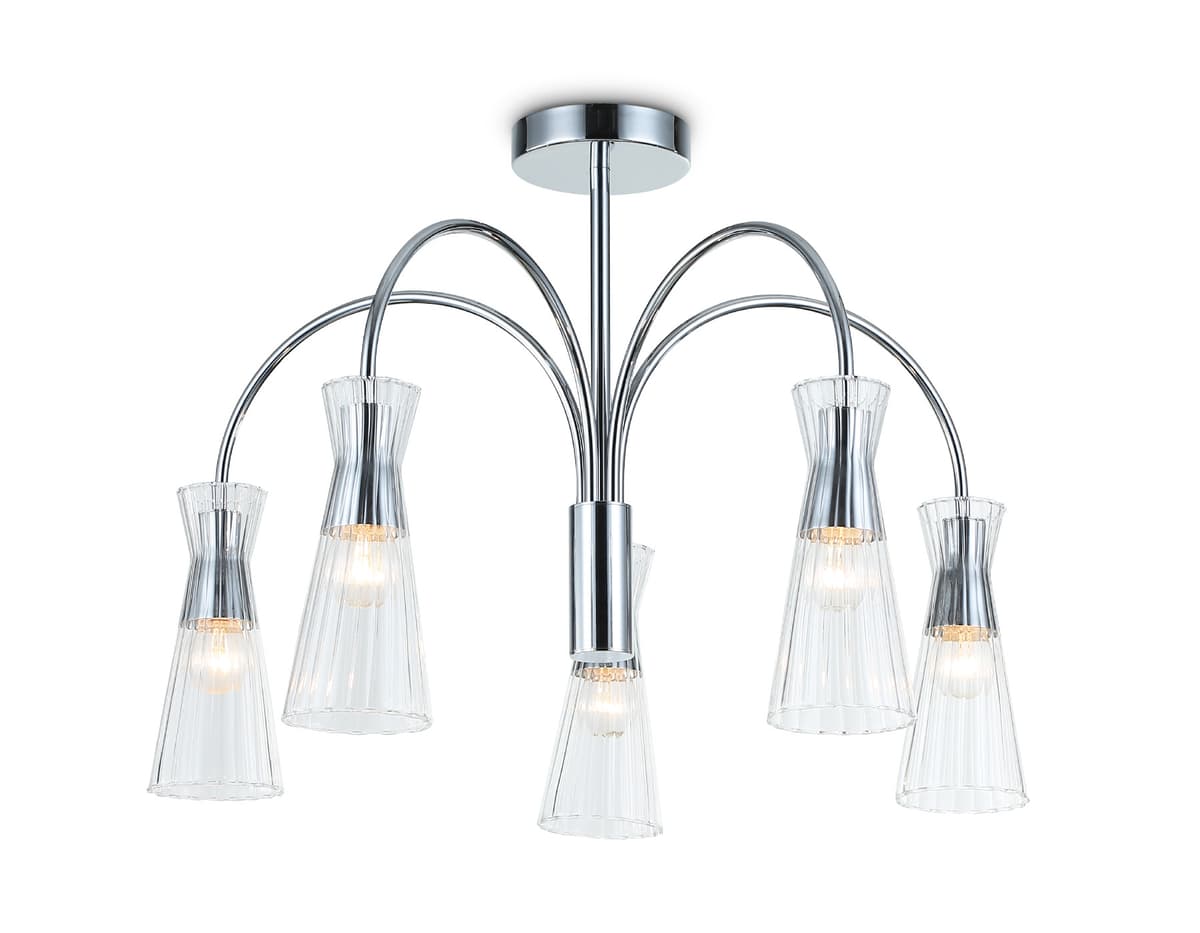 Люстра на штанге LH55651/5 СH/CL хром/прозрачный E14*5 max 40W D600*440 Ambrella Light 10