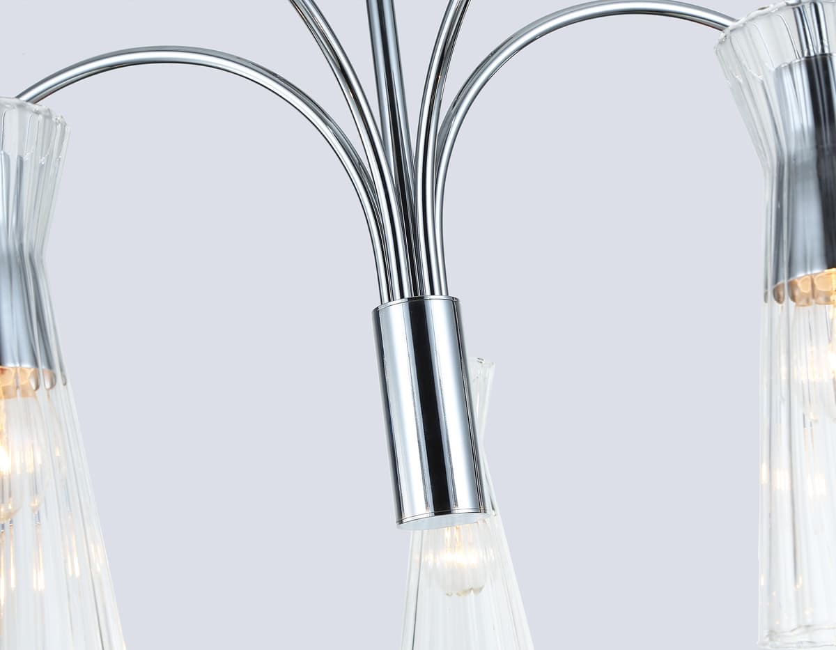Люстра на штанге LH55651/5 СH/CL хром/прозрачный E14*5 max 40W D600*440 Ambrella Light 16