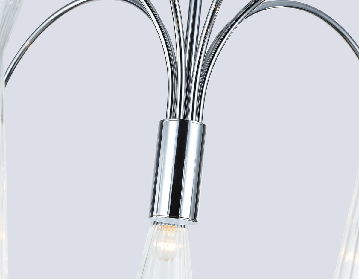 Люстра на штанге LH55653/7 СH/CL хром/прозрачный E14*7 max 40W D745*460 Ambrella Light 16
