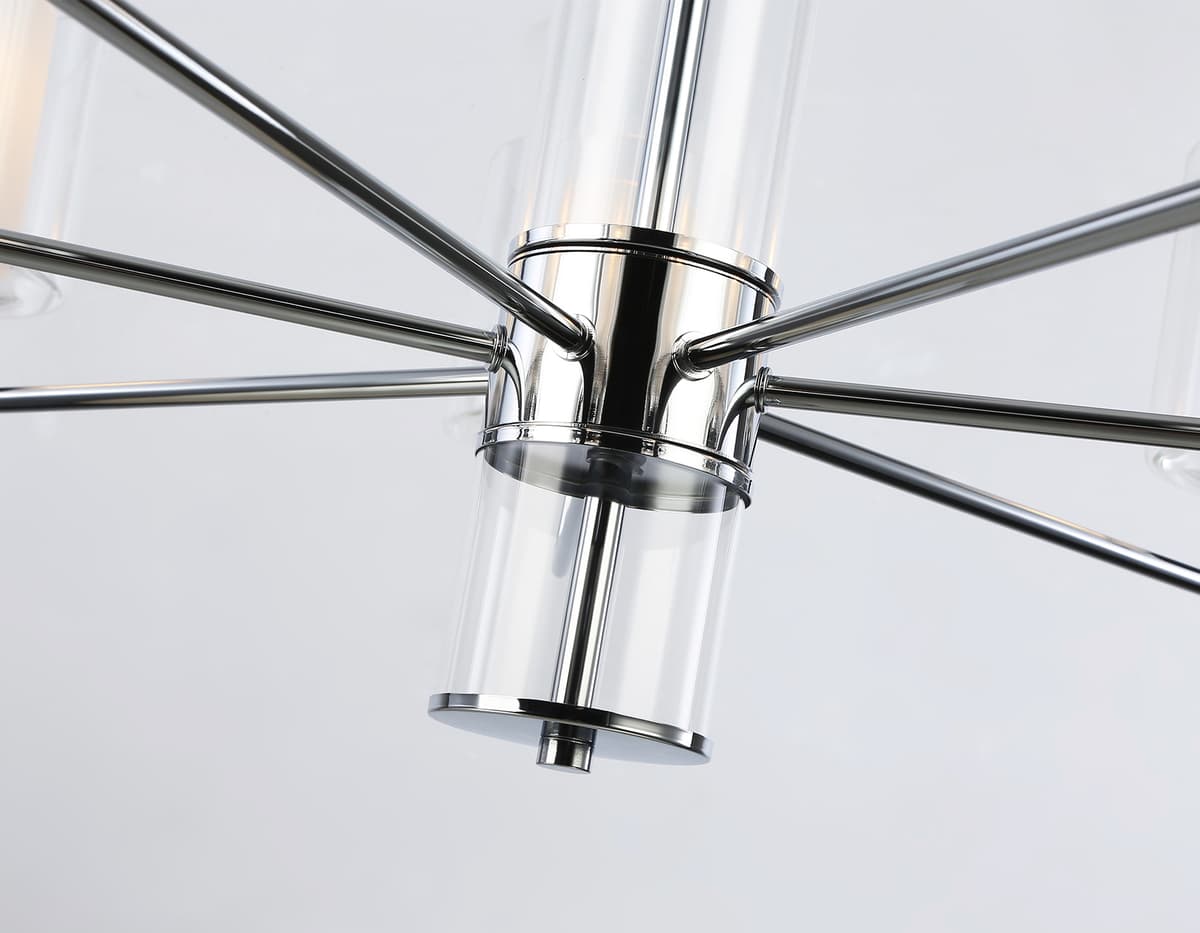 Подвесная люстра LH56003/7 СH/FR хром/белый матовый E14*7 max 40W D790*1260 Ambrella Light 17