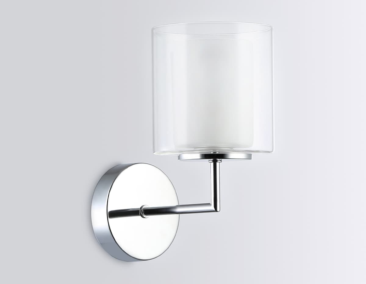 Настенный светильник LH56005 СH/FR хром/белый матовый E14 max 40W 190*120*220 Ambrella Light 12