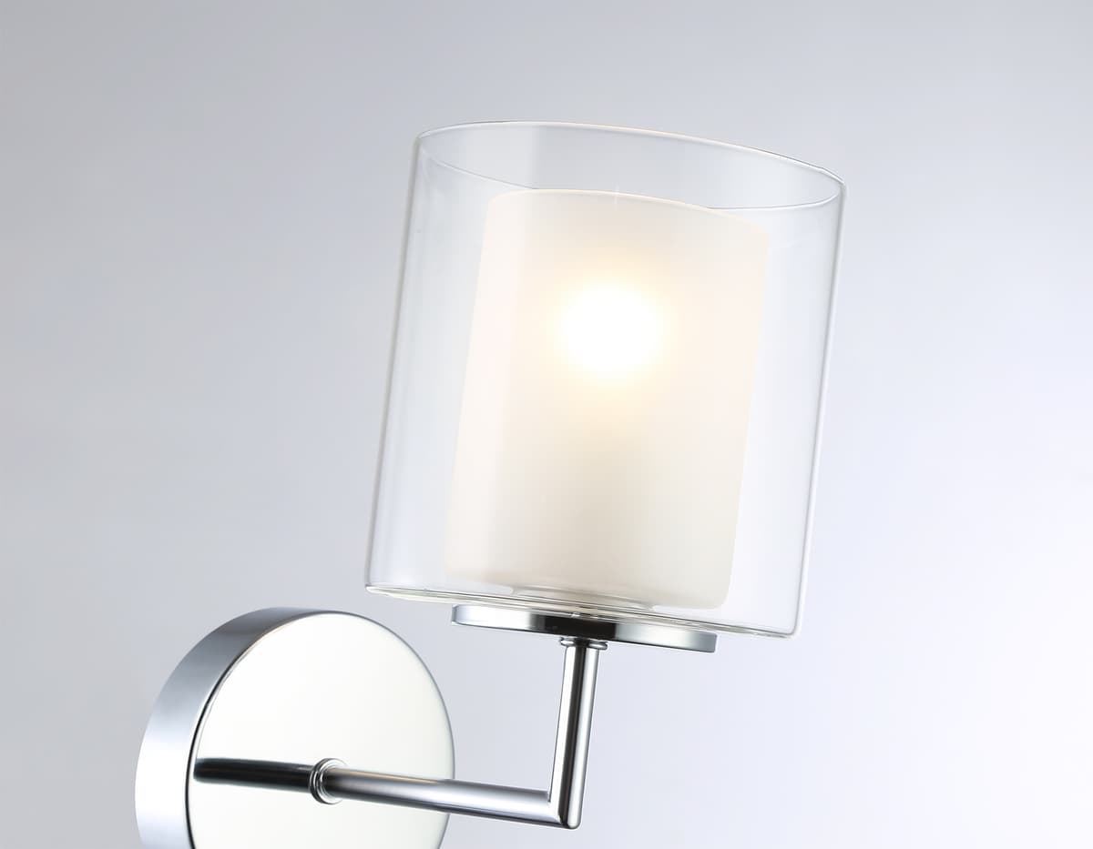 Настенный светильник LH56005 СH/FR хром/белый матовый E14 max 40W 190*120*220 Ambrella Light 13