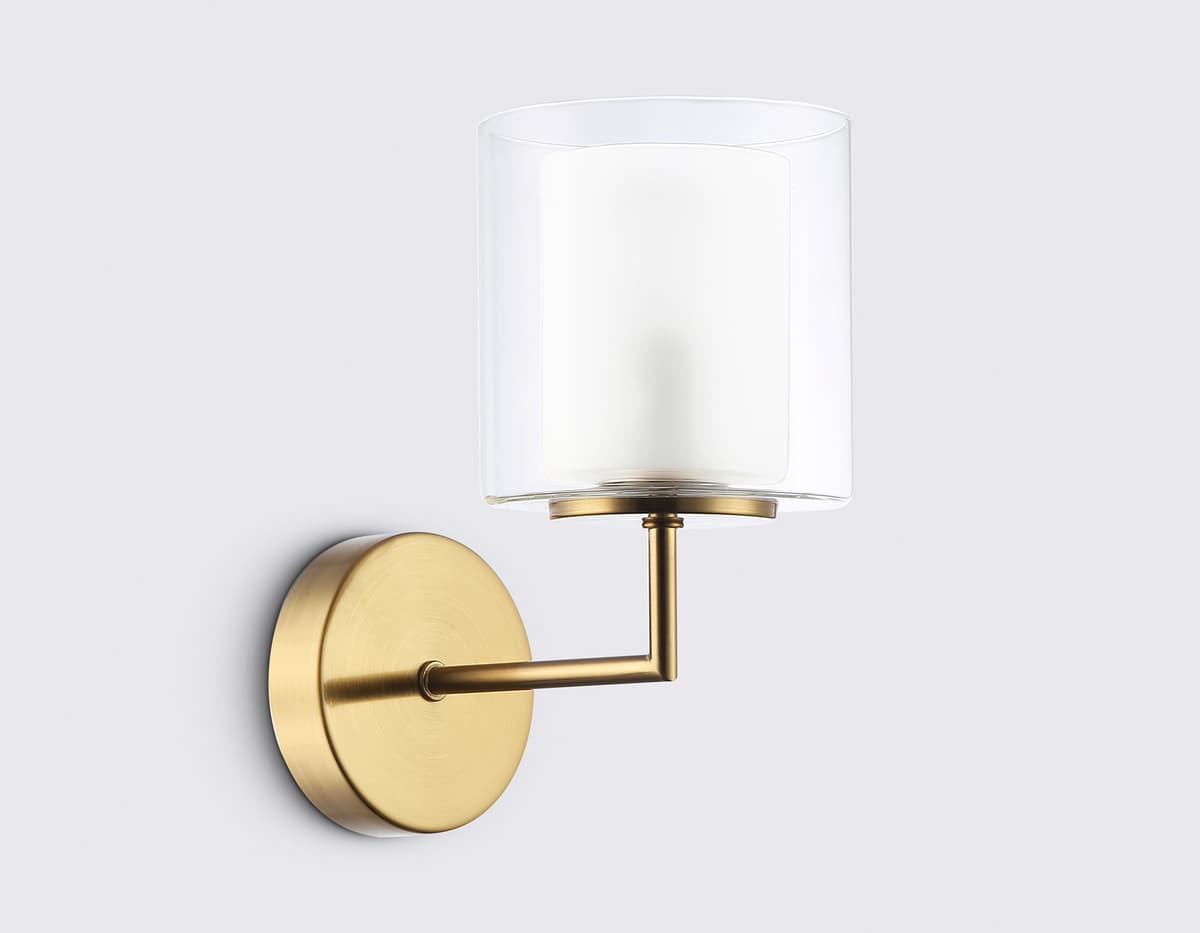 Настенный светильник LH56015 BS/FR латунь/белый матовый E14 max 40W 190*120*220 Ambrella Light 11
