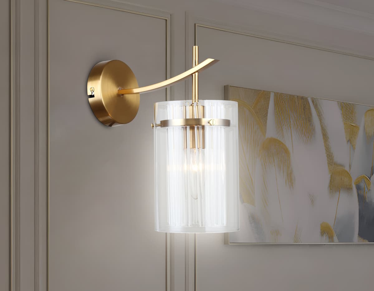 Настенный светильник LH56035 BS/CL латунь/прозрачный E14 max 40W 220*120*255 Ambrella Light 15