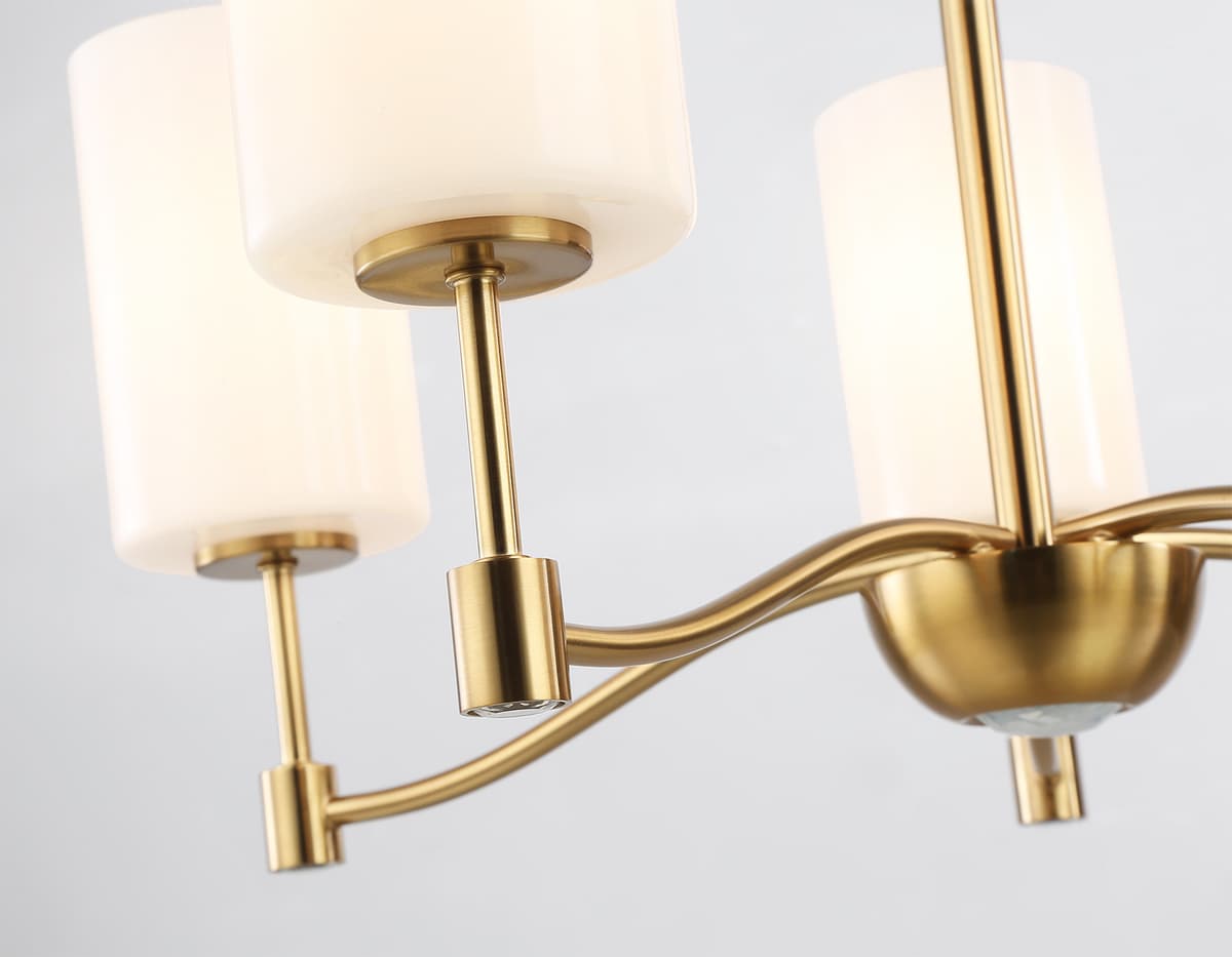 Подвесная люстра LH56051/5 BS/FR латунь/белый матовый E14*5 max 40W D590*950 Ambrella Light 13