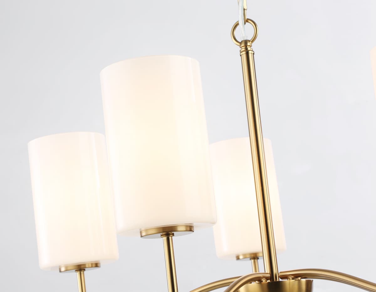 Подвесная люстра LH56051/5 BS/FR латунь/белый матовый E14*5 max 40W D590*950 Ambrella Light 14
