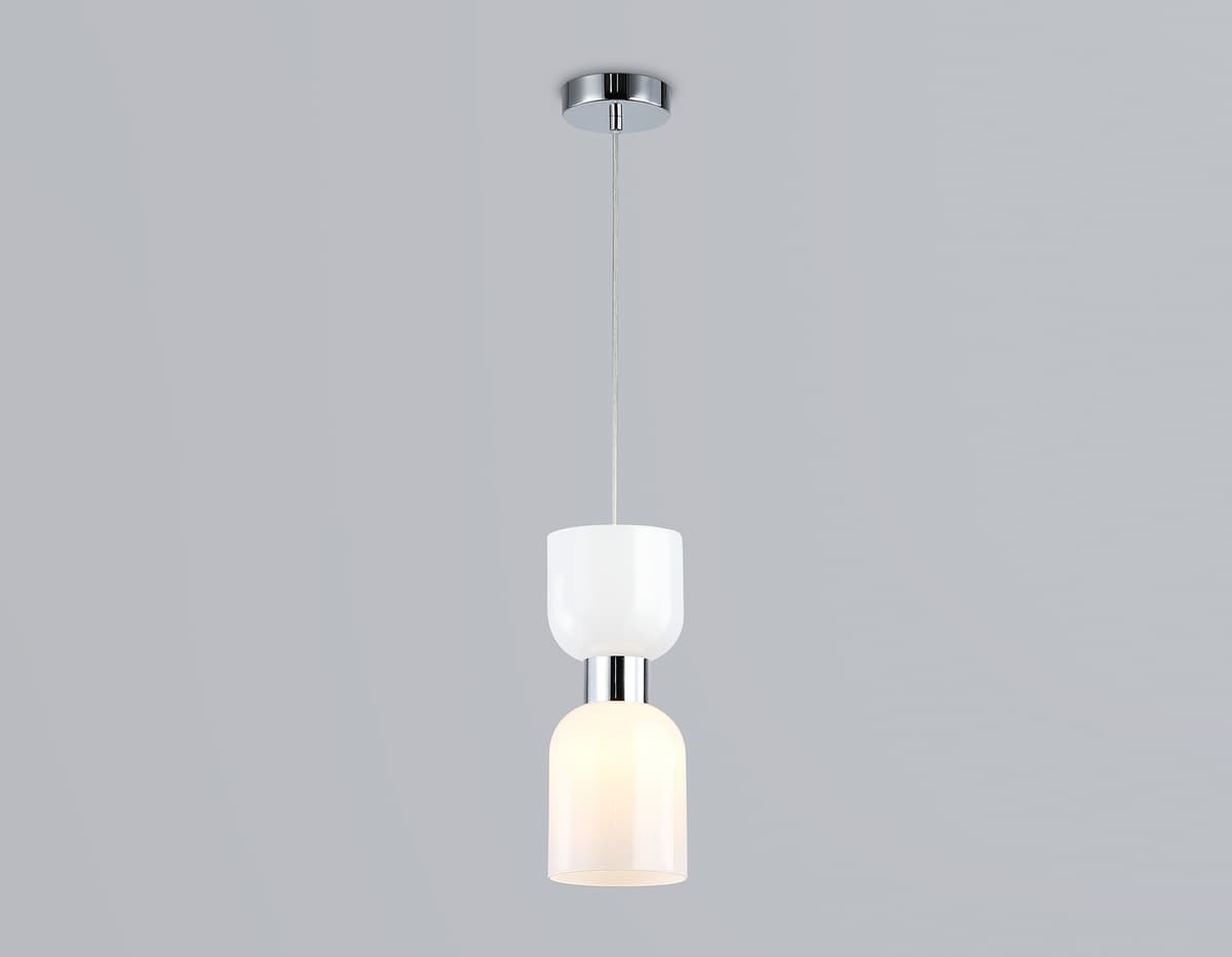 Подвесной светильник LH56081 СH/FR хром/белый матовый E14 max 60W D120*1500 Ambrella Light 10