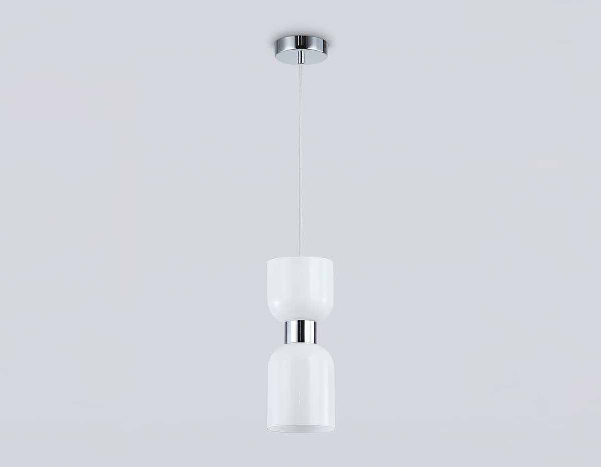 Подвесной светильник LH56081 СH/FR хром/белый матовый E14 max 60W D120*1500 Ambrella Light 12