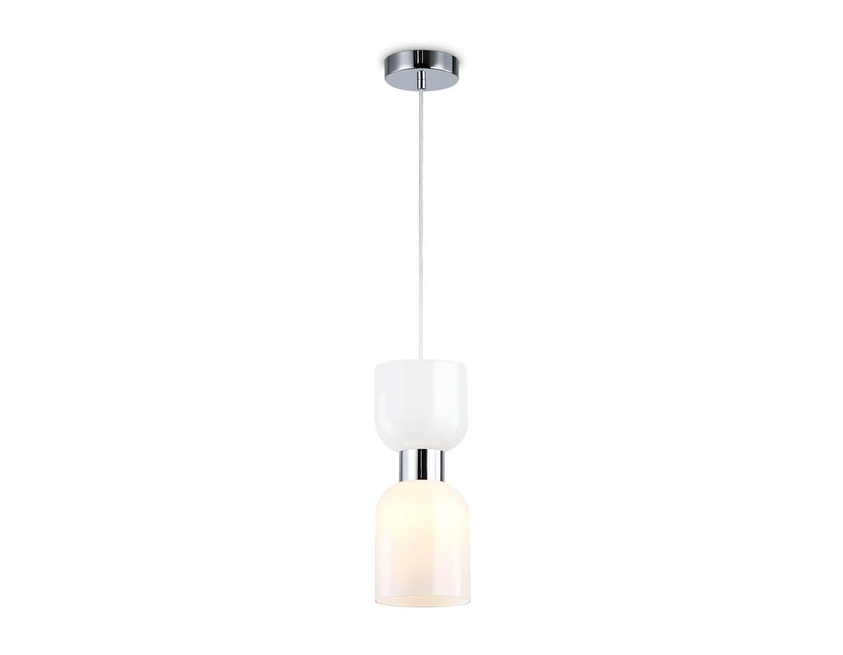 Подвесной светильник LH56081 СH/FR хром/белый матовый E14 max 60W D120*1500 Ambrella Light 9