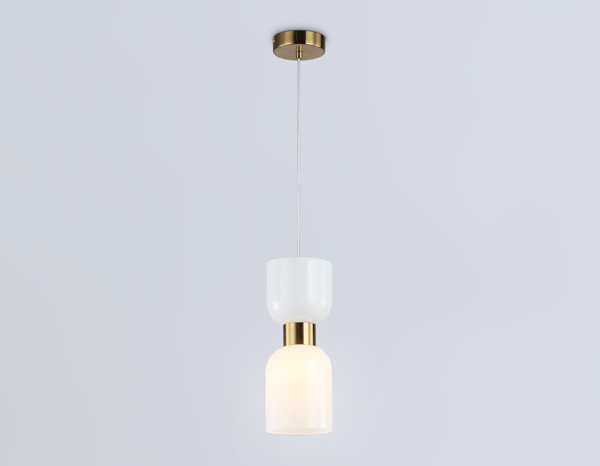 Подвесной светильник LH56091 BS/FR латунь/белый матовый E14 max 60W D120*1500 Ambrella Light 10