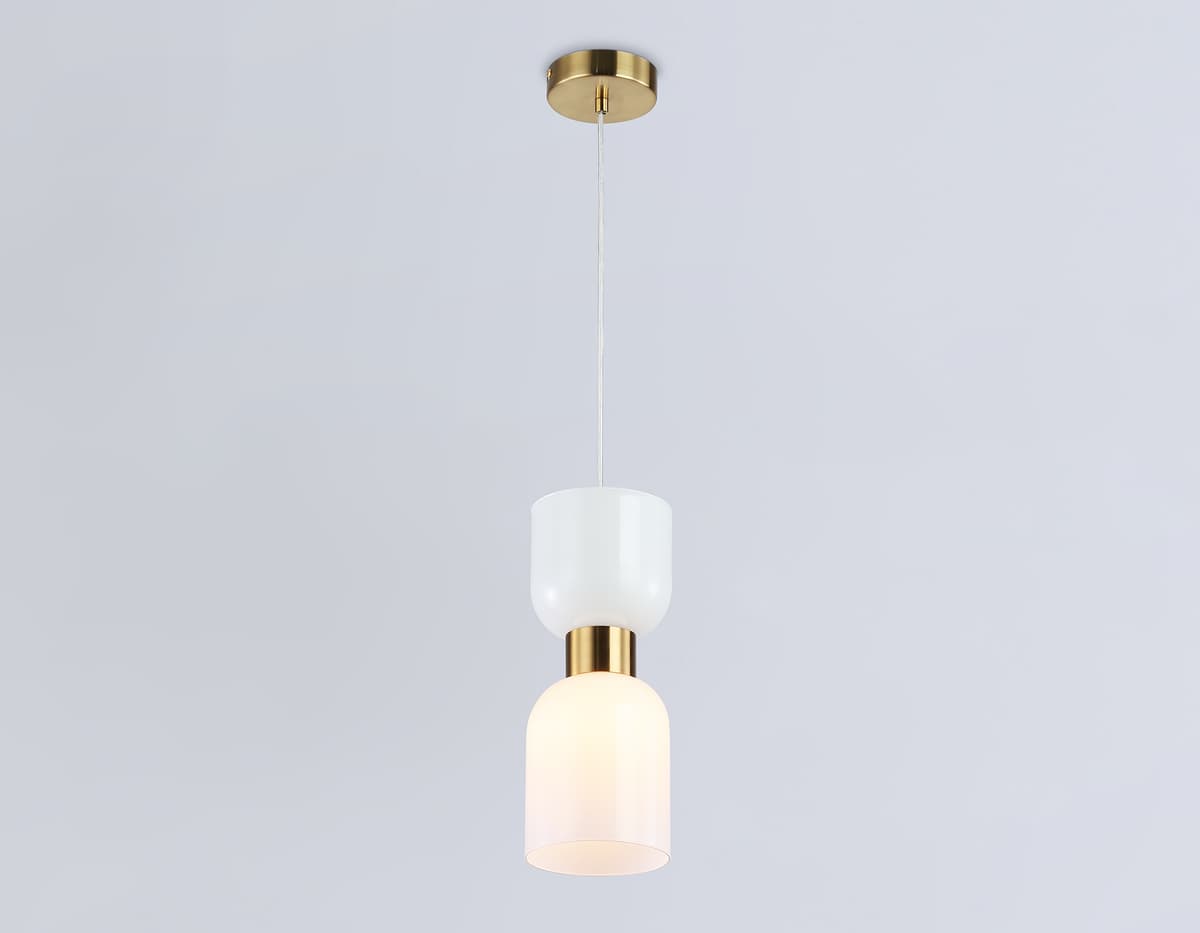 Подвесной светильник LH56091 BS/FR латунь/белый матовый E14 max 60W D120*1500 Ambrella Light 11