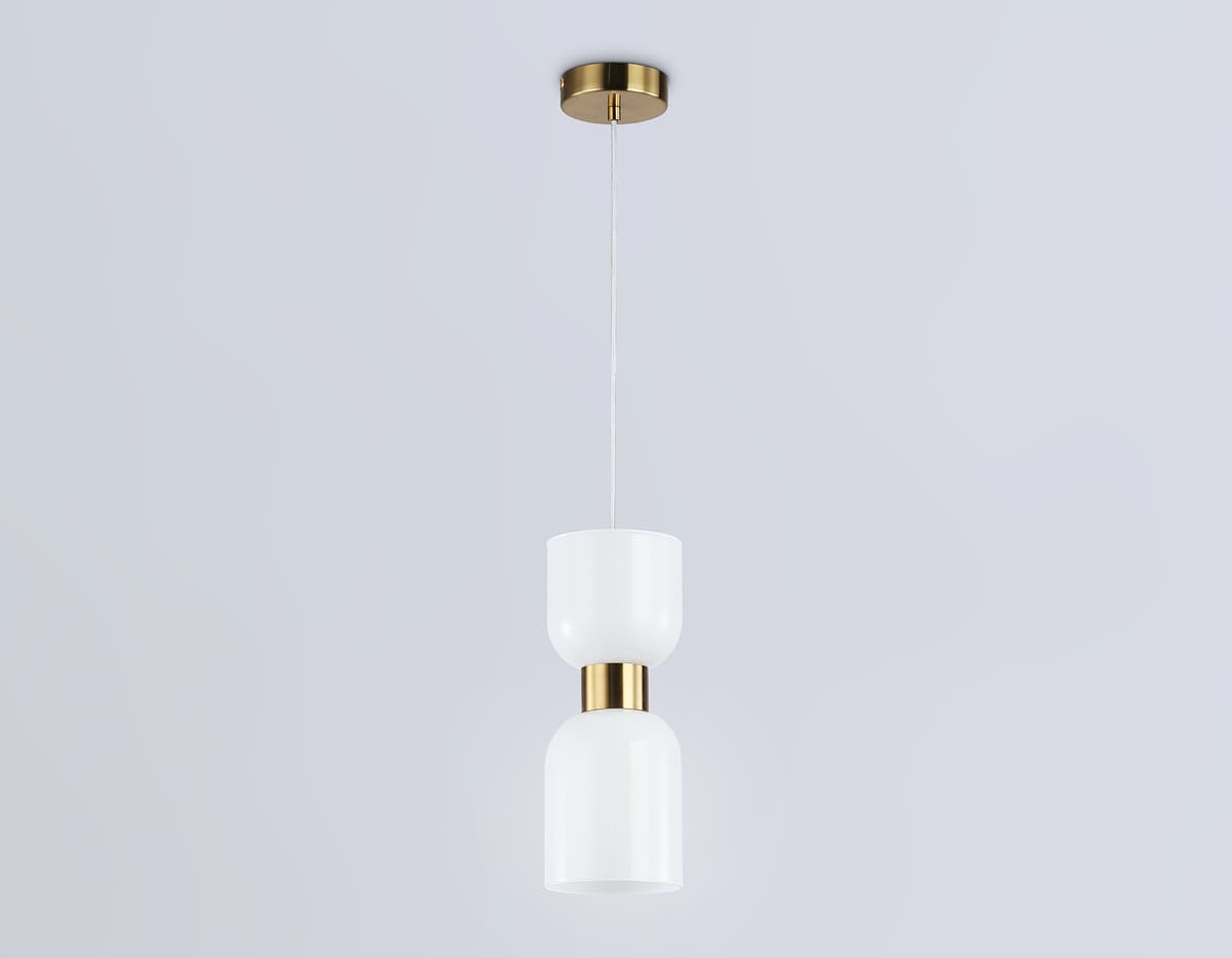 Подвесной светильник LH56091 BS/FR латунь/белый матовый E14 max 60W D120*1500 Ambrella Light 12