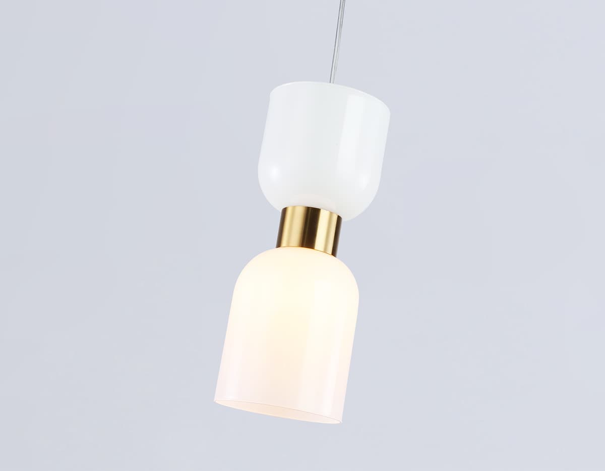 Подвесной светильник LH56091 BS/FR латунь/белый матовый E14 max 60W D120*1500 Ambrella Light 13