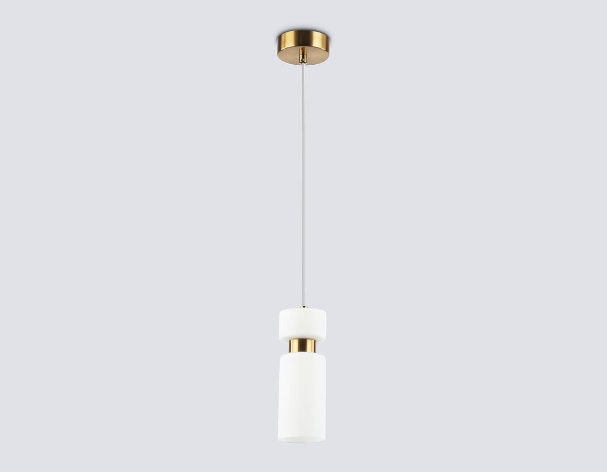 Подвесной светильник LH56122 BS/FR латунь/белый матовый E14 max 40W D65*1500 Ambrella Light 11